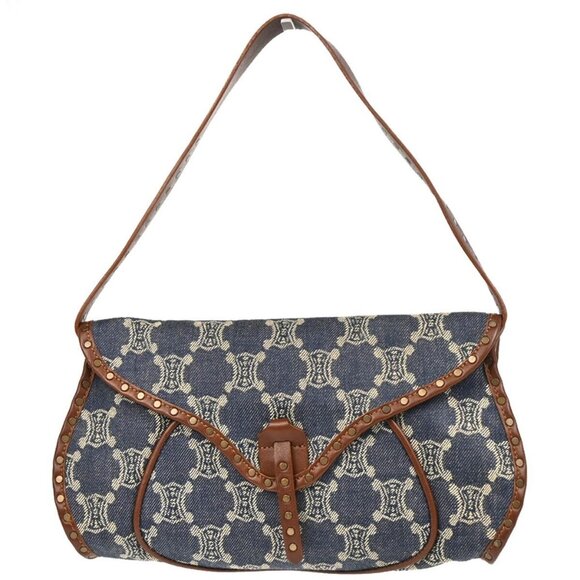 Celine Indigo Denim Macadam Handbag CE00/14 XX92061 - Picture 1 of 10